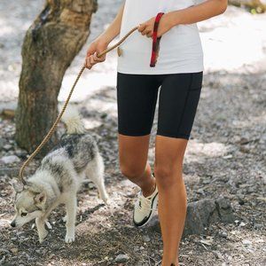 Zyia Active Black Light n Tight Pocket Hustle Shorts 8"